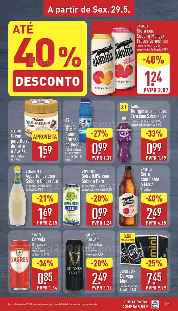 Antevisão Folheto ALDI Promoções de 25 a 31 maio